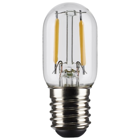 Satco 3 Watt T6.5 LED Lamp, Clear, Intermediate Base, 90 CRI, 3000K S21343